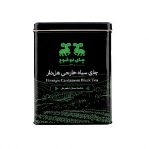 چای قوطی فلزی دو قوچ با عطر هل